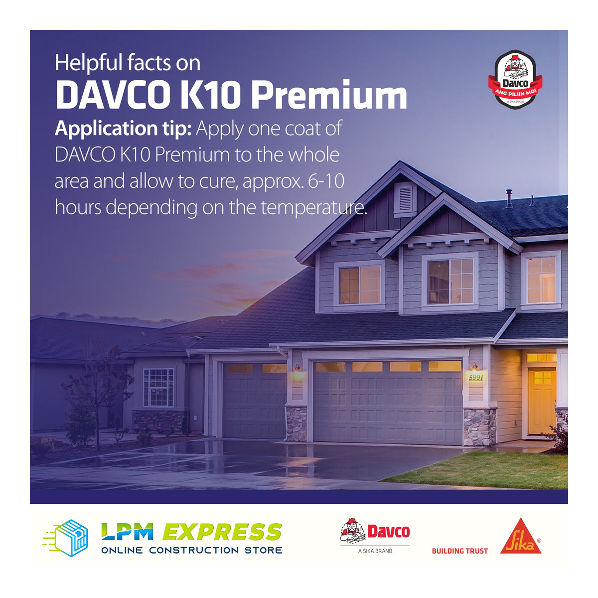 Davco K10 Premium (also Sika K10 Premium)