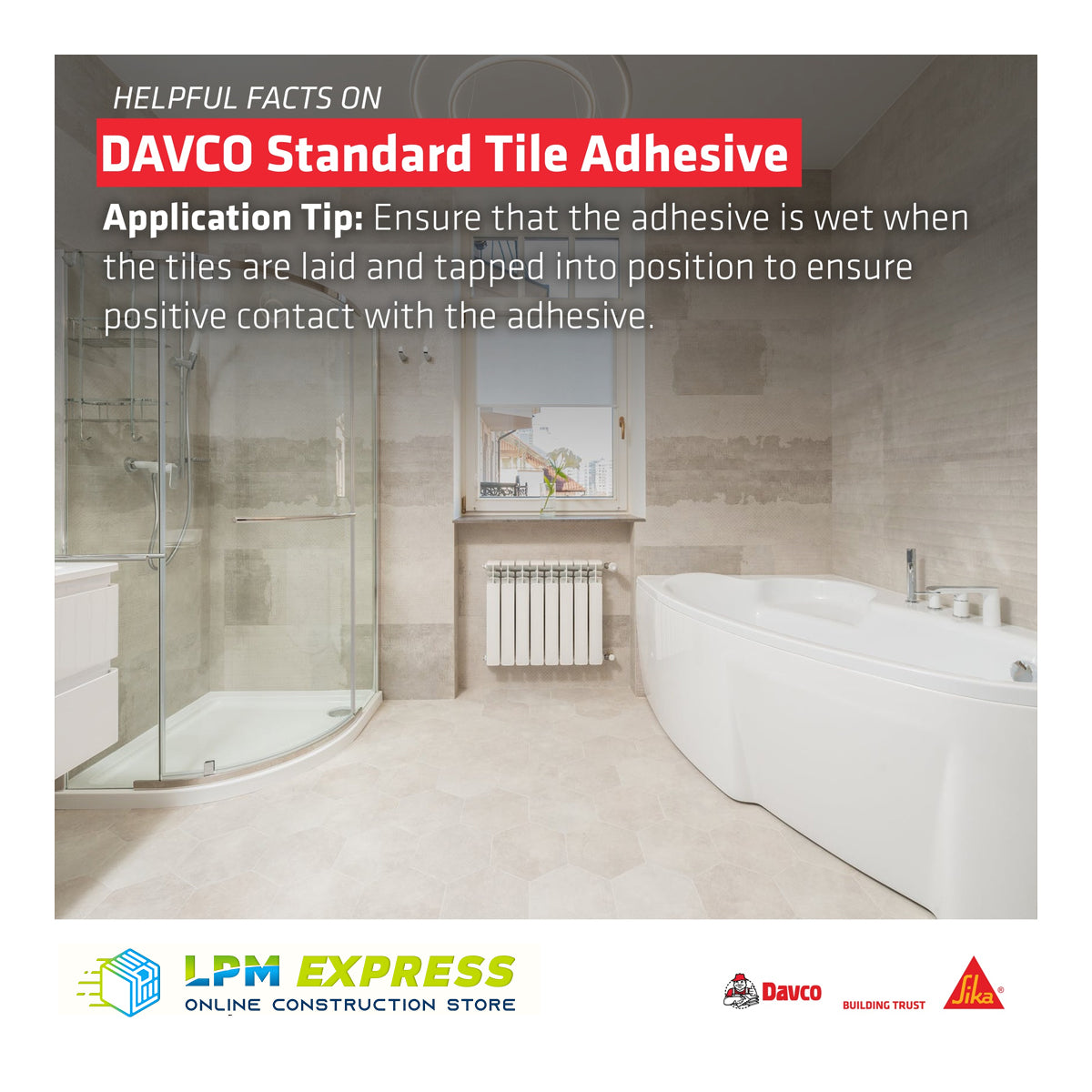 Davco Standard Tile Adhesive 西卡