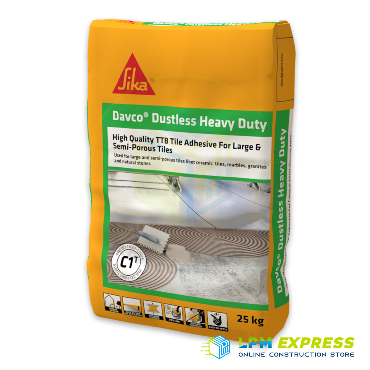 Davco Dustless Heavy Duty Tile Adhesive 西卡