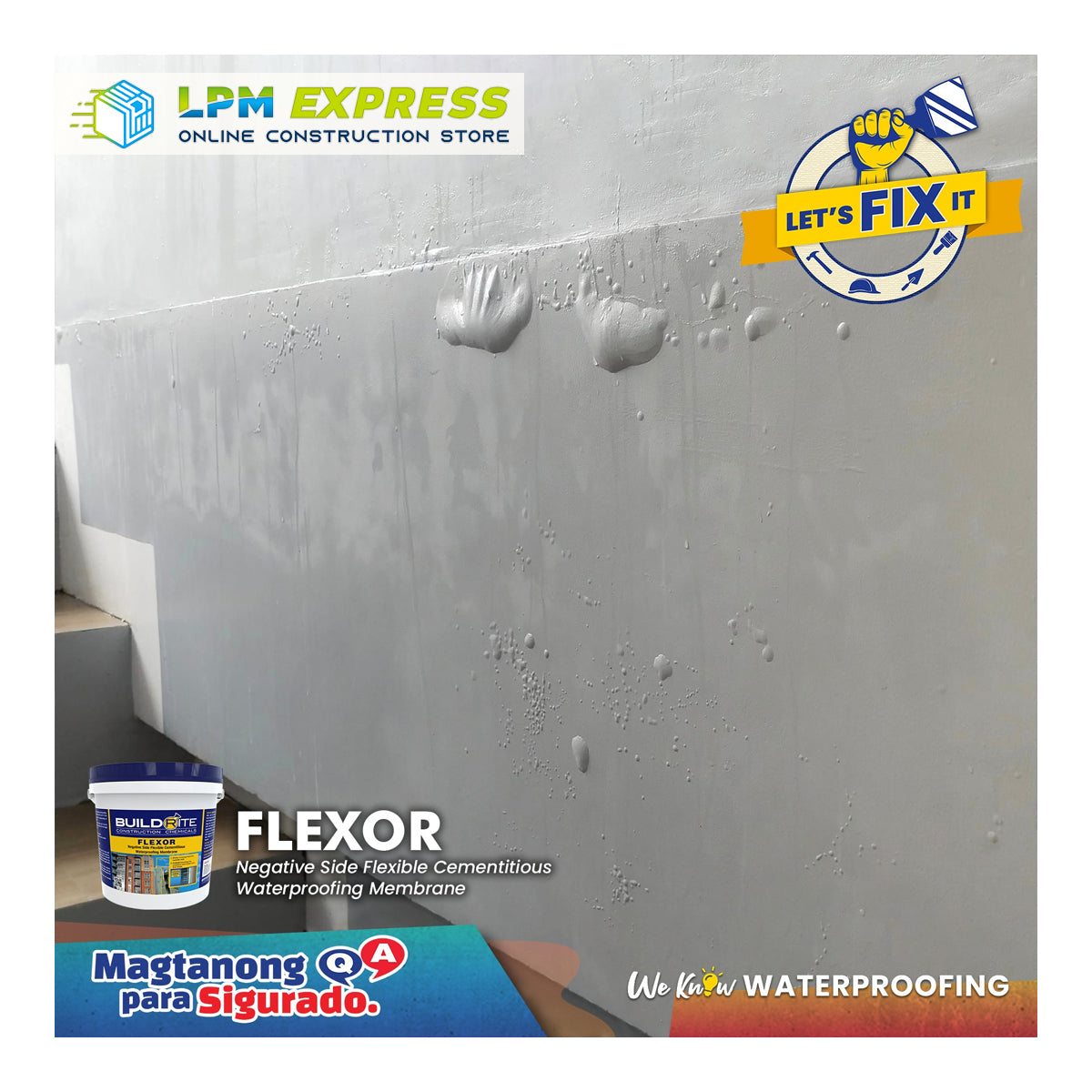 Buildrite Flexor applied on an exterior wall
