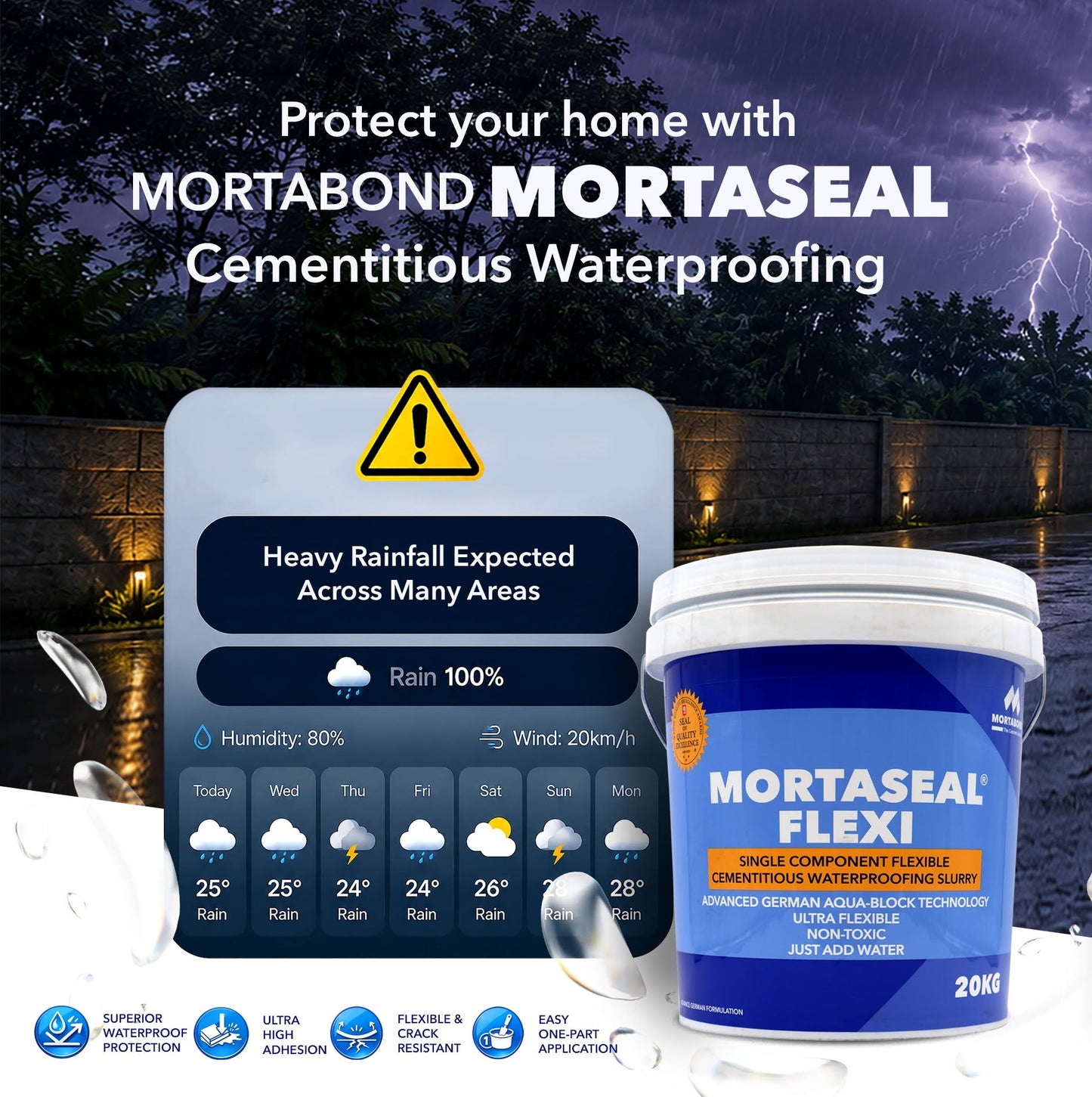 Mortaseal-Flexi Cementitious Waterproofing