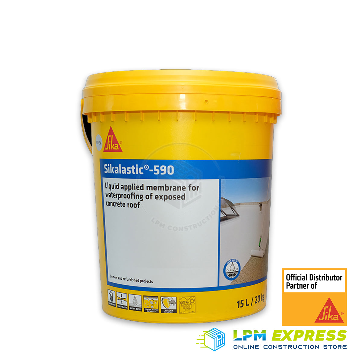 Sikalastic 590 Liquid Applied Roof Waterproofing Membrane