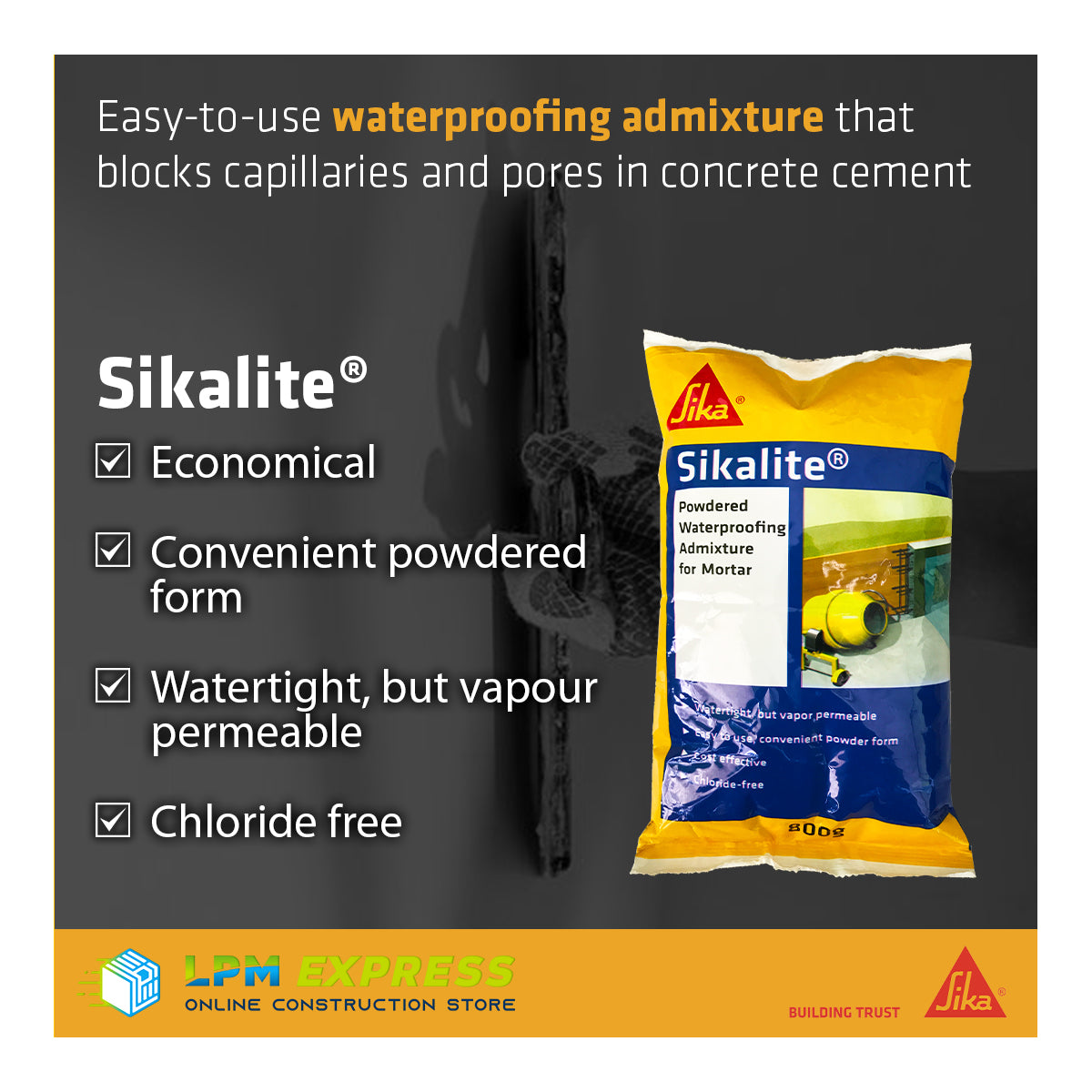 Sikalite Waterproofing 西卡