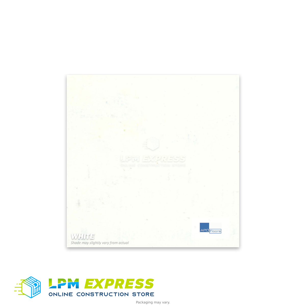 White vinyl flooring colour sample