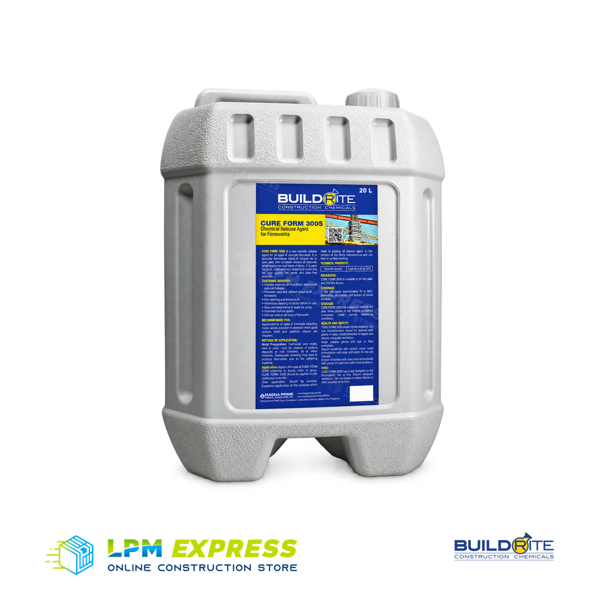 Buildrite Cureform 300S release agent carboy