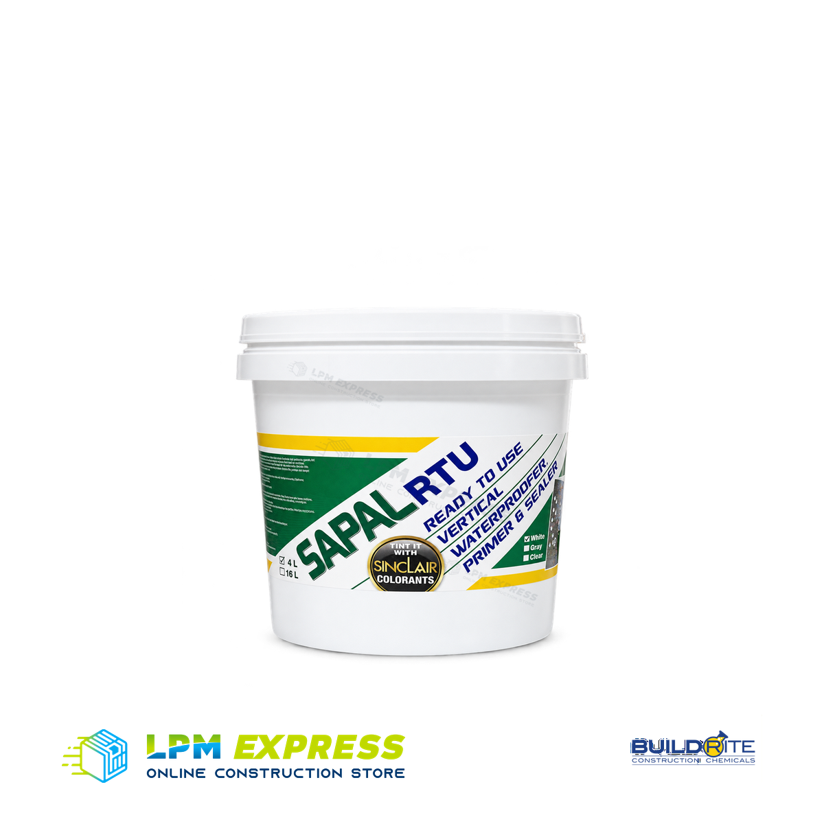 Buildrite Sapal RTU smaller coating container