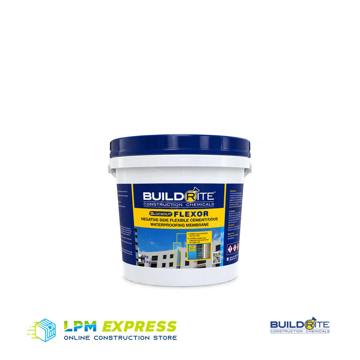 Buildrite Flexor waterproofing set container