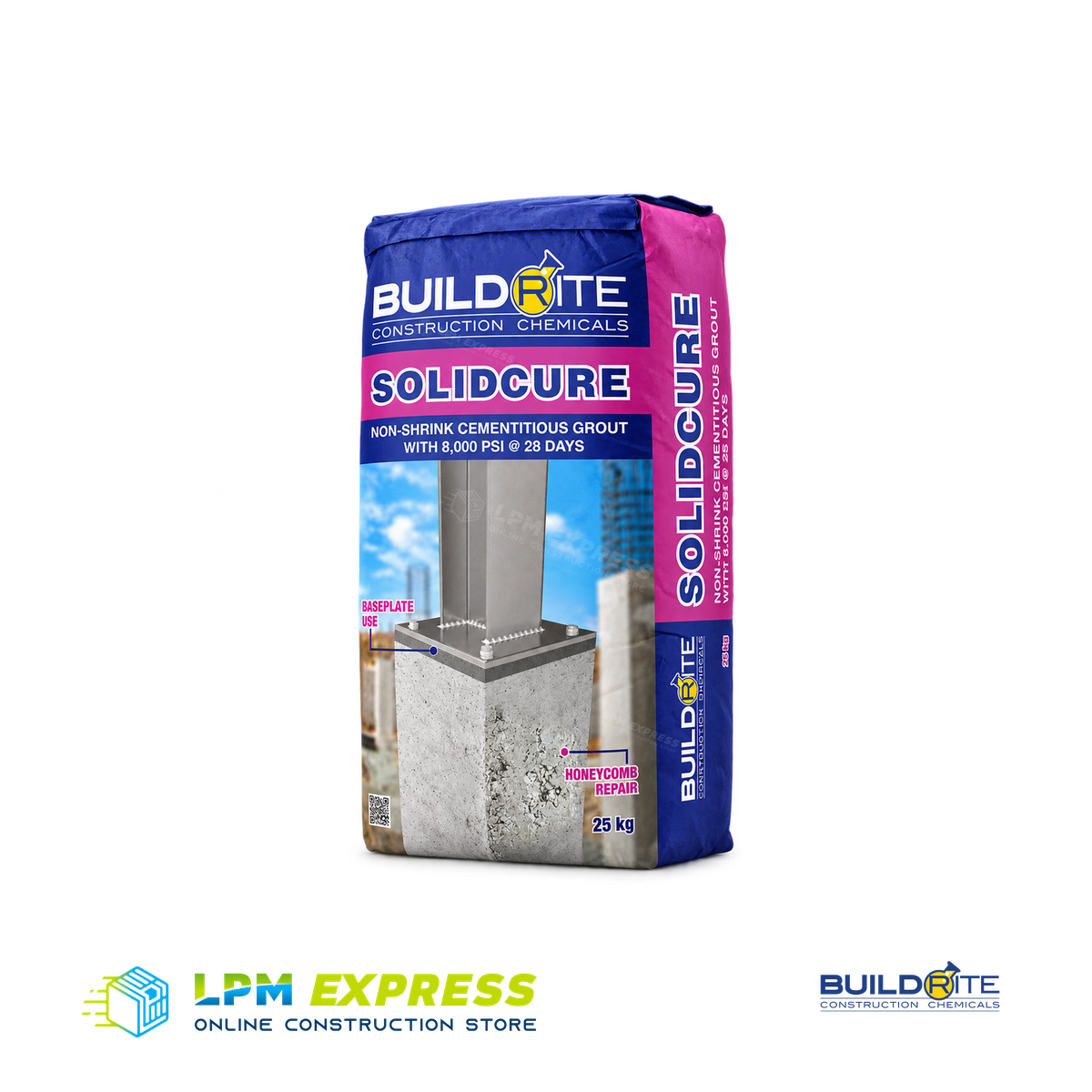 Buildrite Solidcure cementitious grout bag