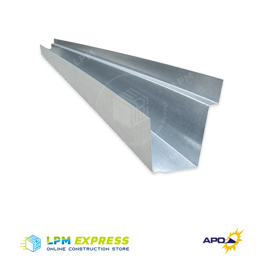 APO Galfan Box-Type Roof Gutter — GI gutter