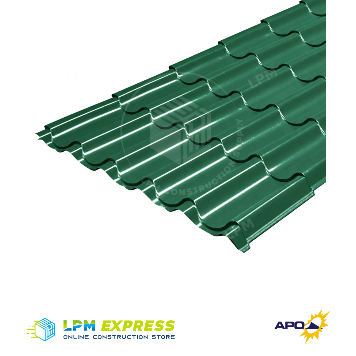 APO Tilespan Elite Longspan Roofing — green tilespan sheet