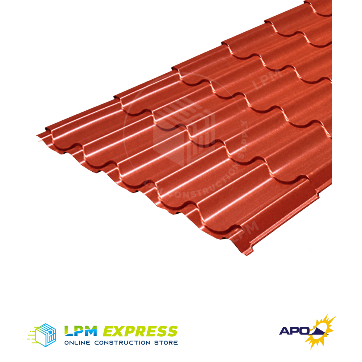 APO Tilespan Elite Longspan Roofing — red tilespan sheet
