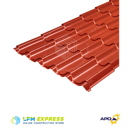 APO Tilespan Elite Longspan Roofing — red tilespan sheet