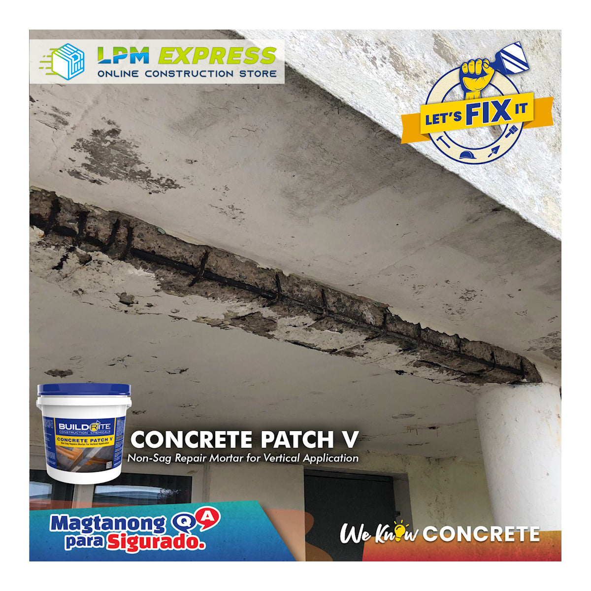 Buildrite Concrete Patch V – LPM Express | LPM Construction Supply