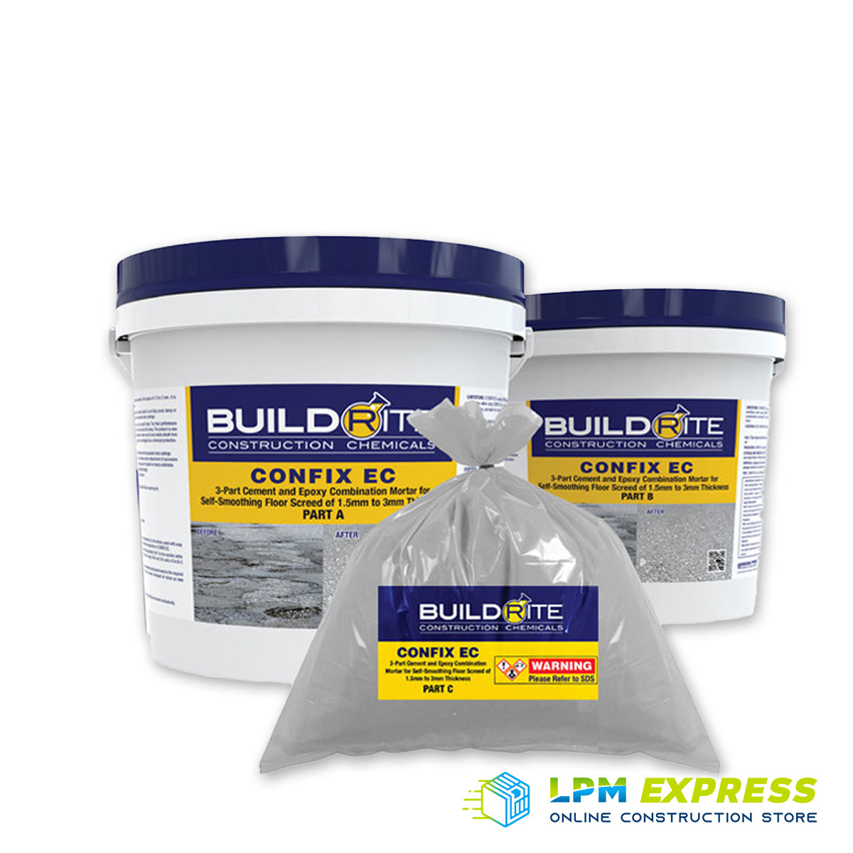 Buildrite Confix EC 3-Part Epoxy Combination Mortar