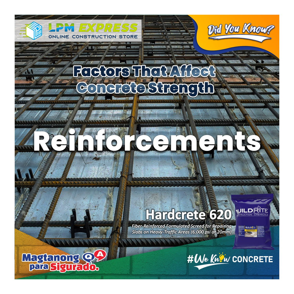 Hardcrete 620 - 6000psi 20mm thickness