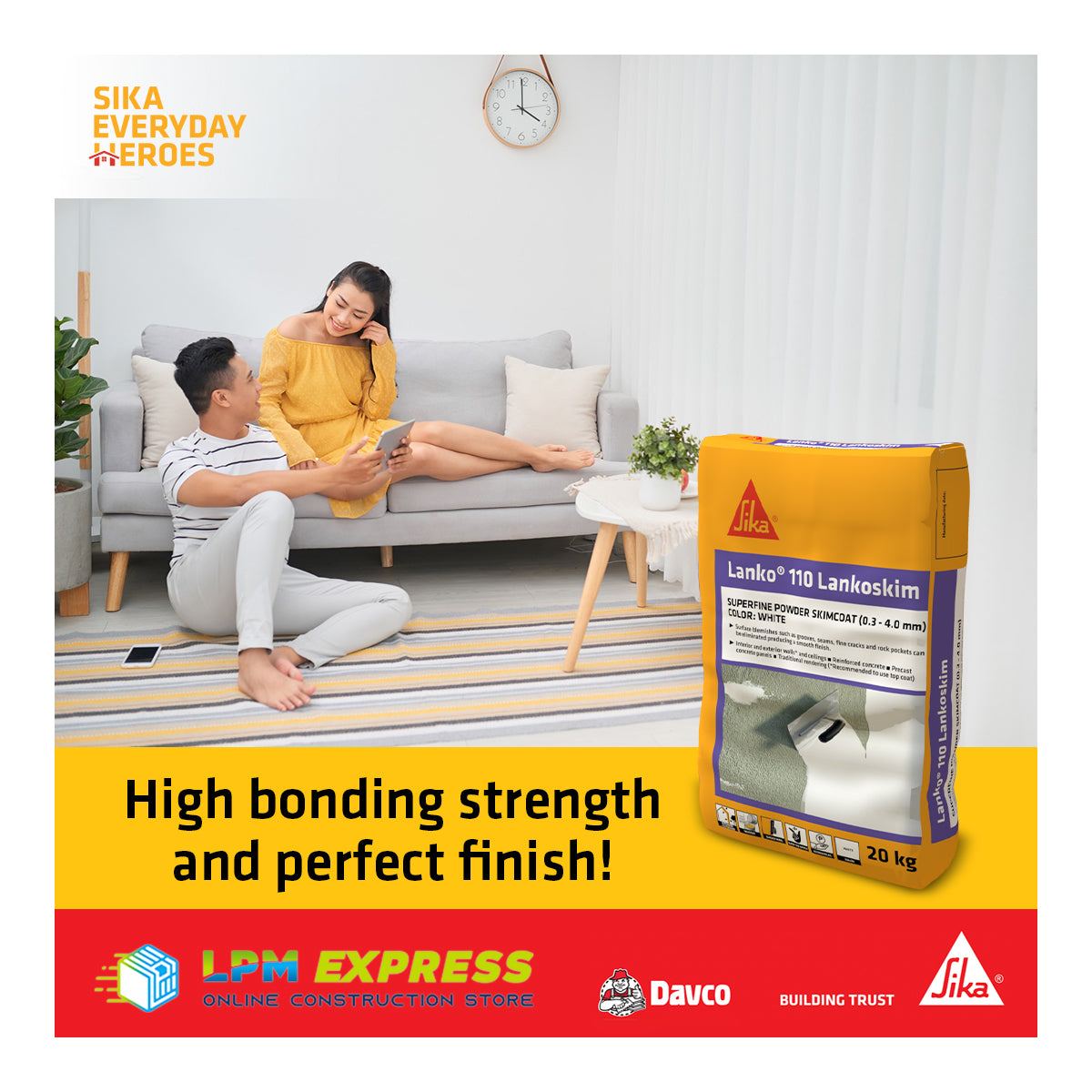 Bundle Deal: 20 bags Lanko 110 Skimcoat