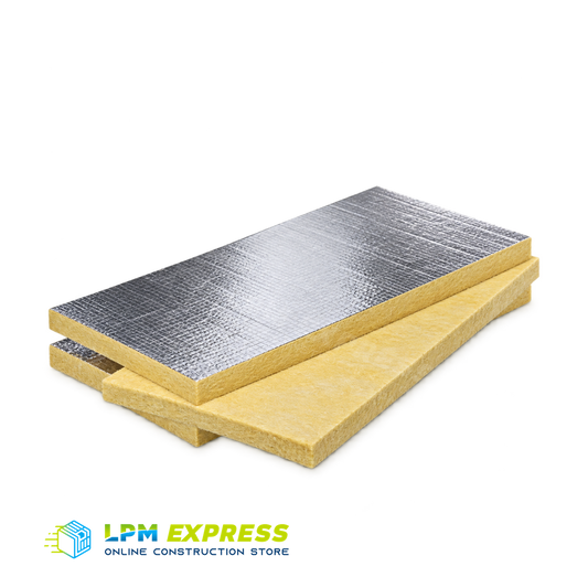 Foil-faced mineral wool insulation boards