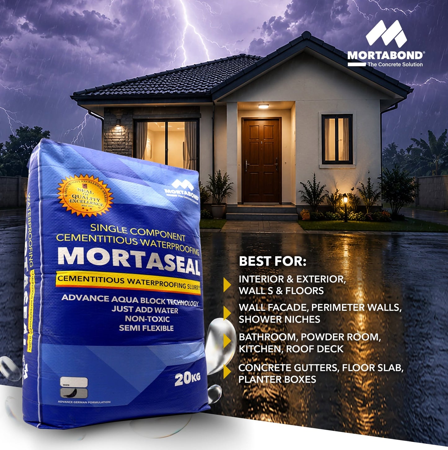 Mortaseal Cementitious Waterproofing Slurry
