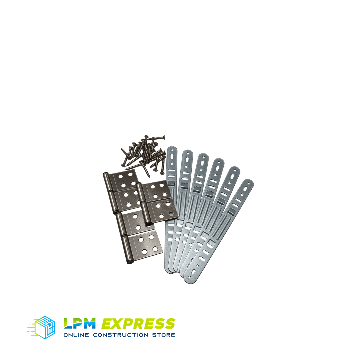 PVC Door Hinges and Bracket Set — hinges and brackets
