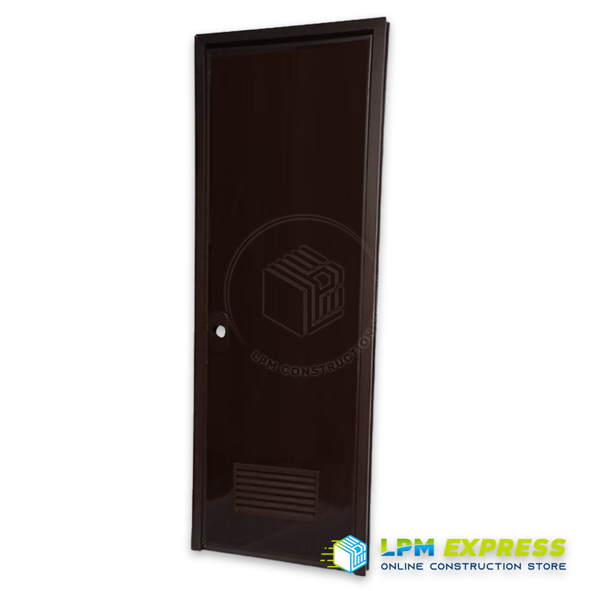 PVC Door with Jamb - Dark Brown