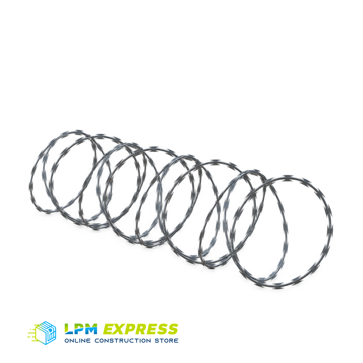 Extended razor-wire coils
