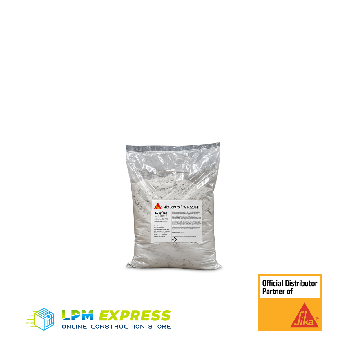 SikaControl WT-220 PH 3.5kg — WT-220 PH pack and box