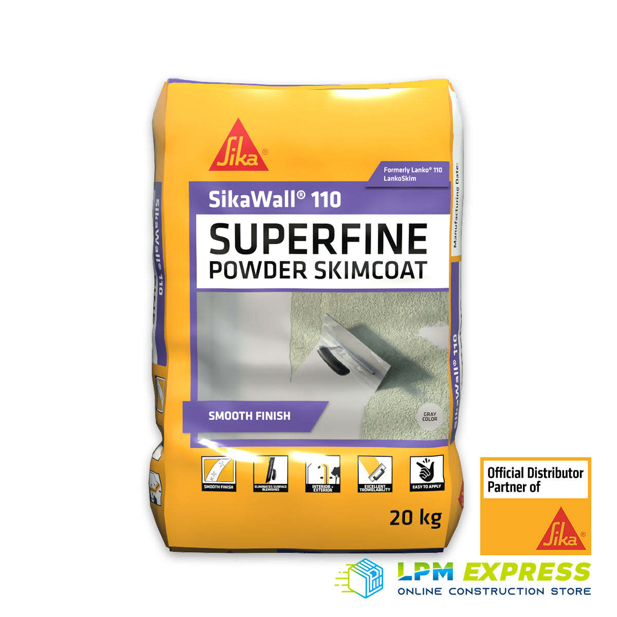 SikaWall 110 Superfine Skimcoat