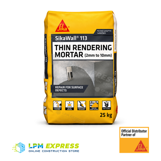 SikaWall 113 Rendering Mortar — legacy Lanko 113 bag