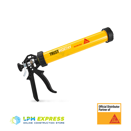 Sika heavy-duty caulking gun for sausage packs and cartridges