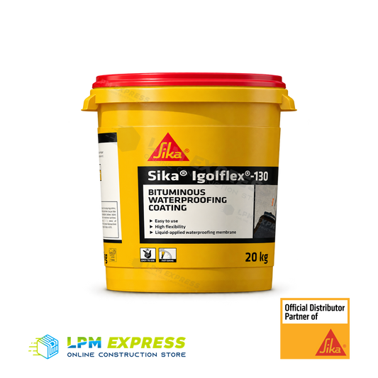 Sika Igolflex-130 Bituminous Waterproofing 20 kg — bitumen coating pail