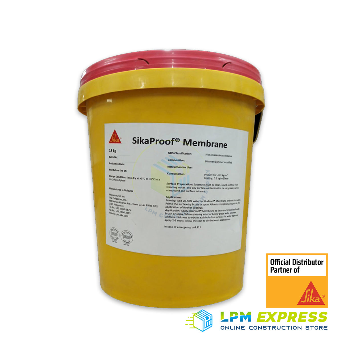 SikaProof Membrane Bituminous Waterproofing Liquid Membrane