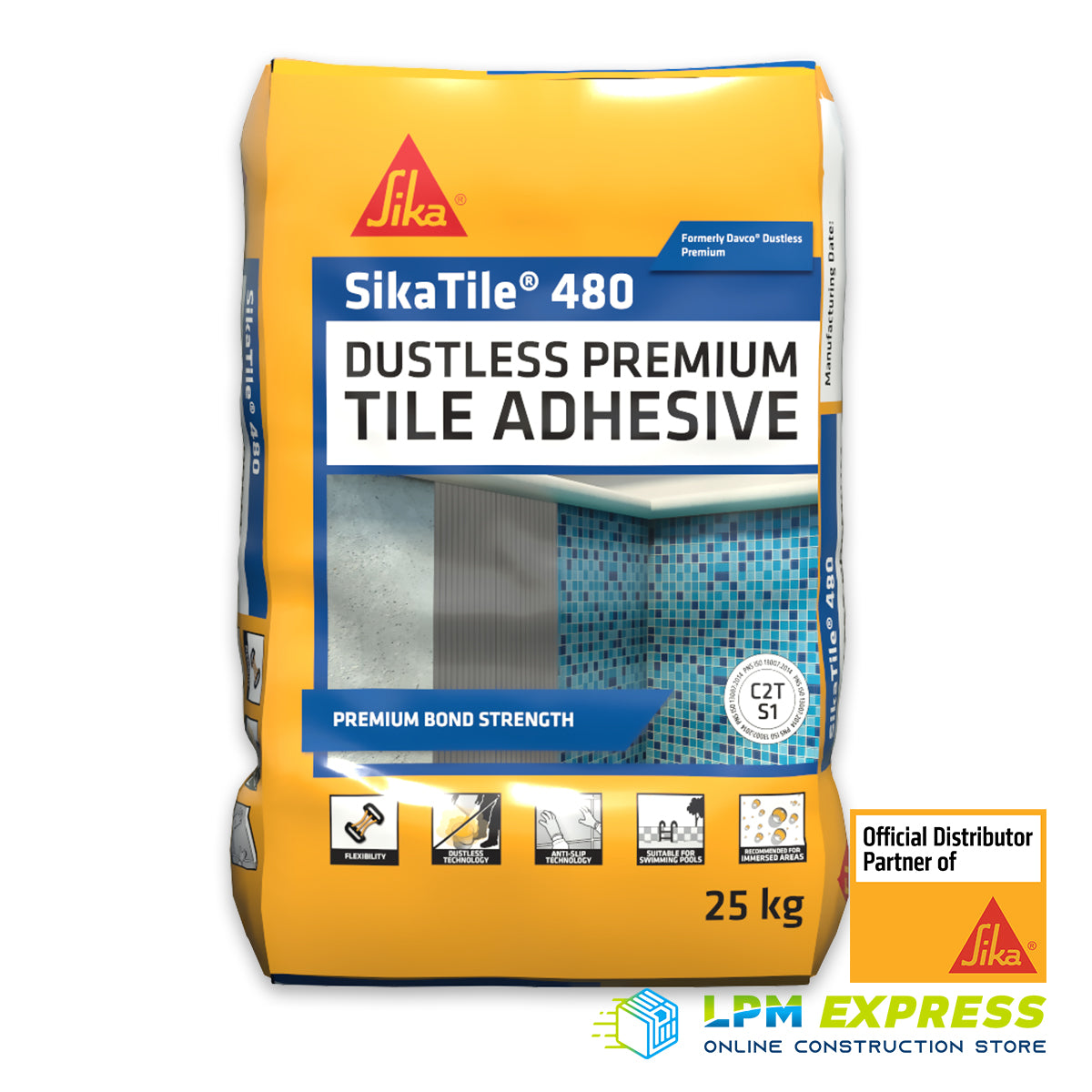 SikaTile 480 Dustless Premium Tile Adhesive