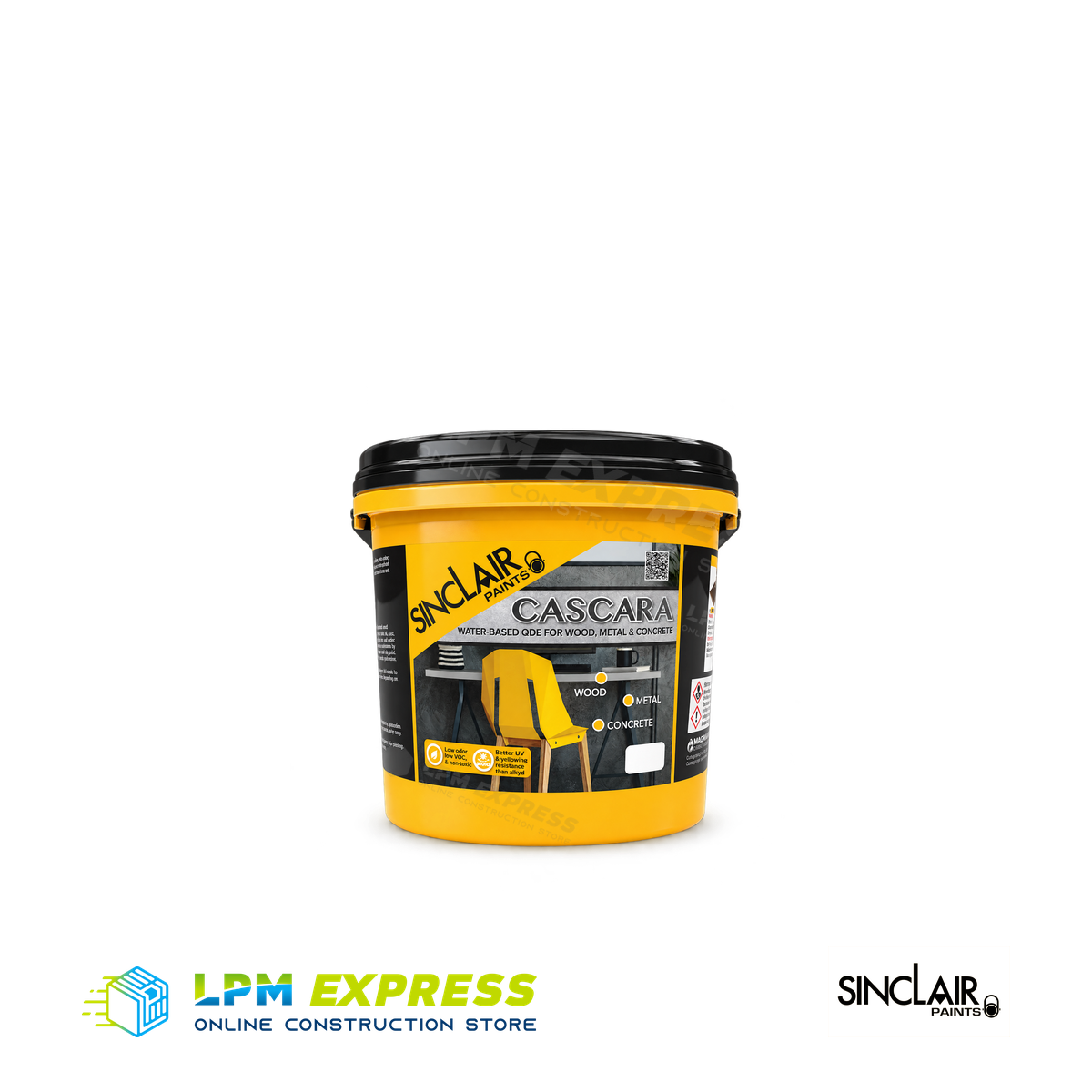 Sinclair Cascara Water-Based QDE 4L — Cascara paint pail
