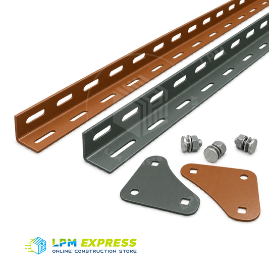 Slotted Angle Bars: 1-1/2 x 1-1/2 x 10ft
