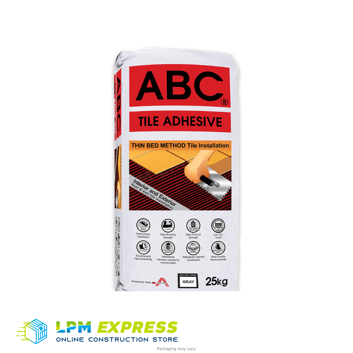 ABC Tile Adhesive Original — Original tile adhesive bag