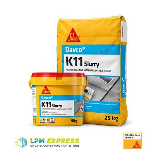 Davco K11 Slurry Waterproofing 34kg — two-component waterproofing set