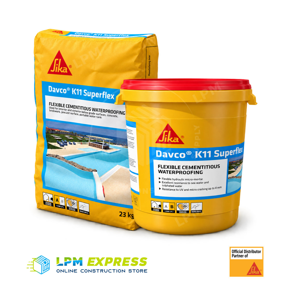 Davco K11 Superflex 34kg — waterproofing set