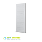 Primed HDF moulded door with two upper rectangular panels