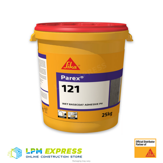 Parex 121 Wet pail labelled 29 kg