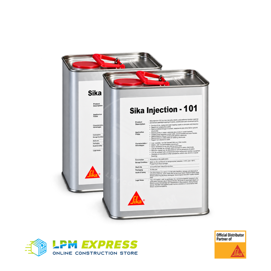 Sika Injection-101 resin component containers