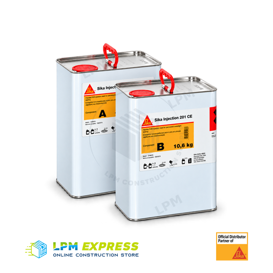 Sika Injection 201 CE Elastic PU Injection Resin for Crack Sealing
