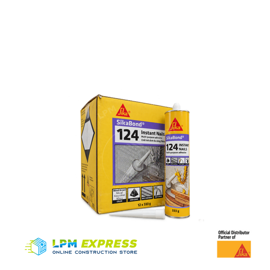 SikaBond 124 Instant Nails carton and cartridge