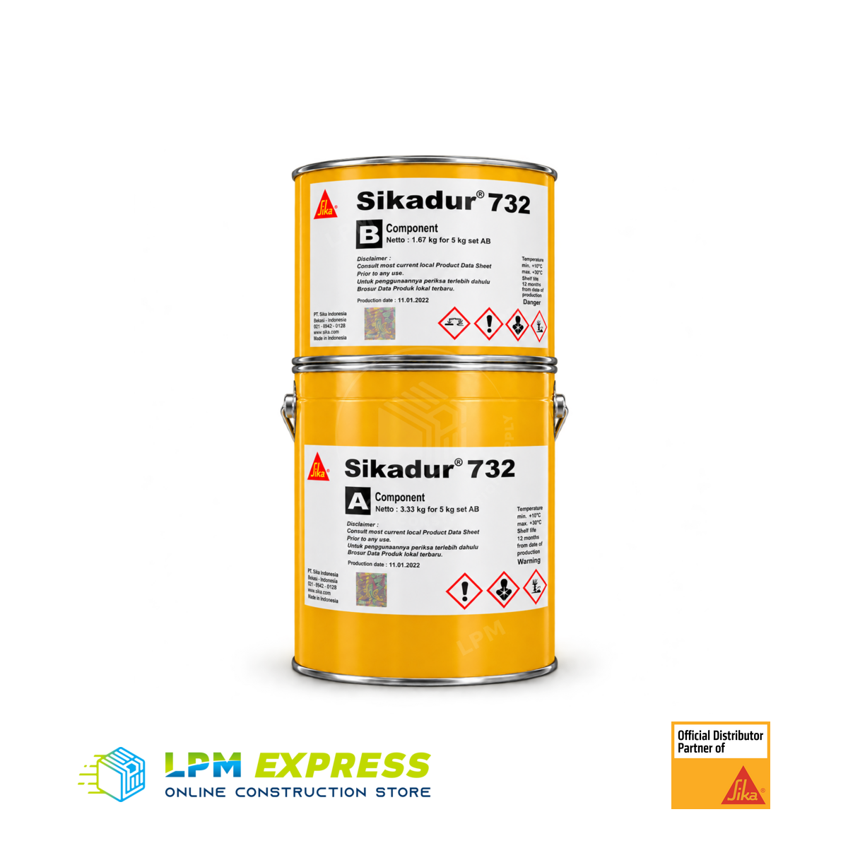 Sikadur 732 Bonding Agent 5kg — 5kg epoxy bonding set