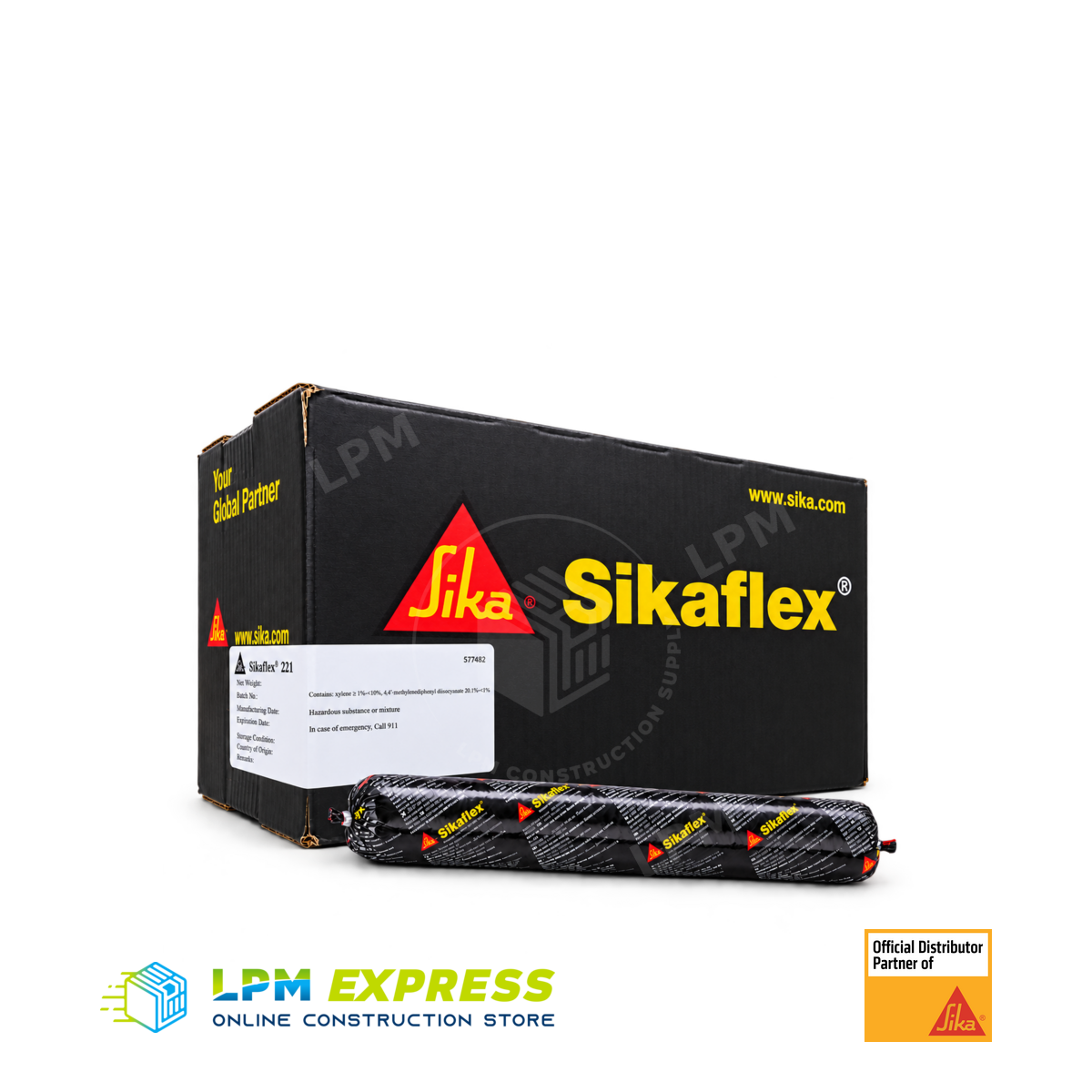 Sikaflex 221 Polyurethane Sealant 600mL — sealant carton