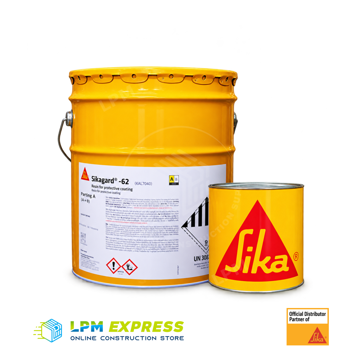 Sikagard-62 Epoxy Protective Coating 10 kg — epoxy component set