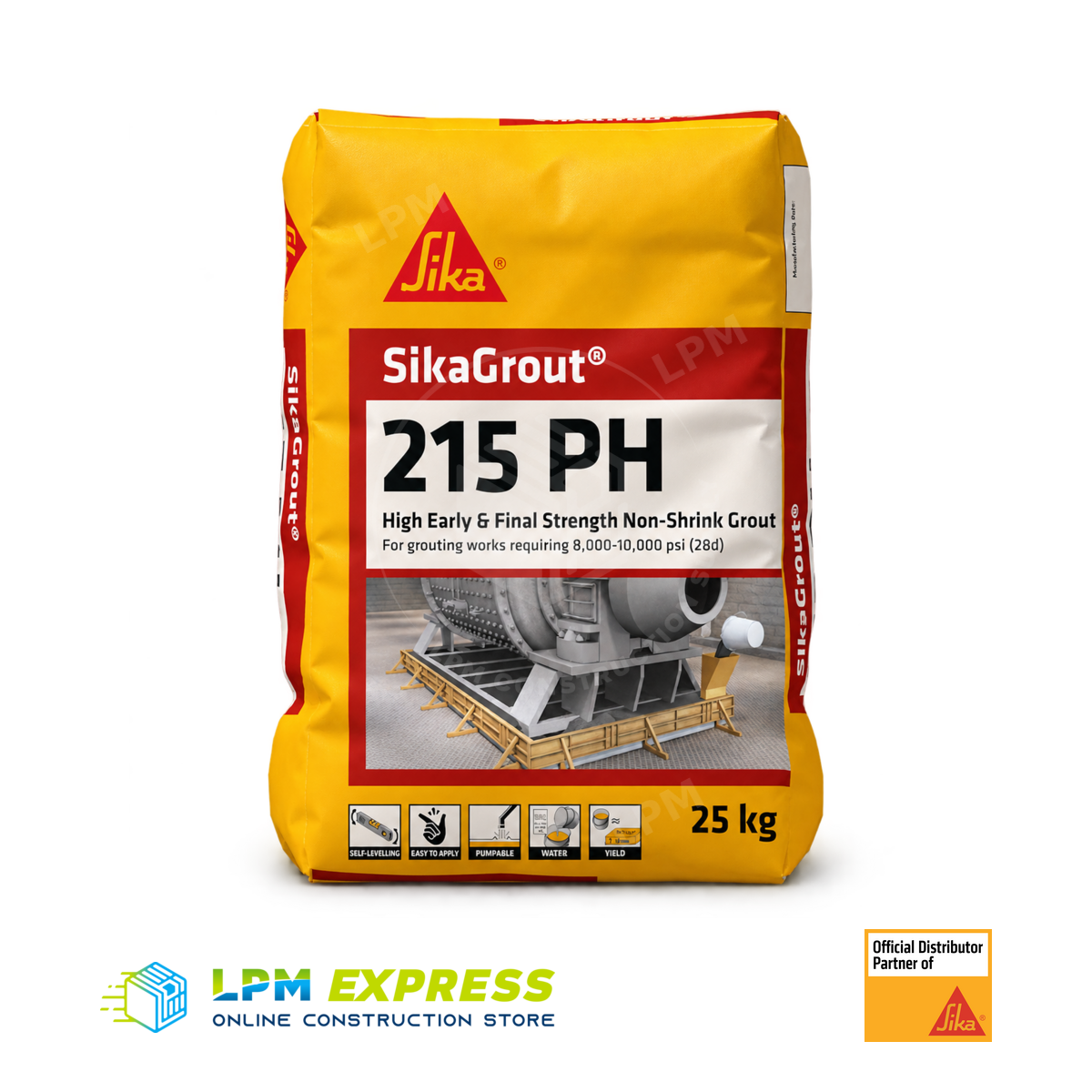 SikaGrout 215 PH grout bag