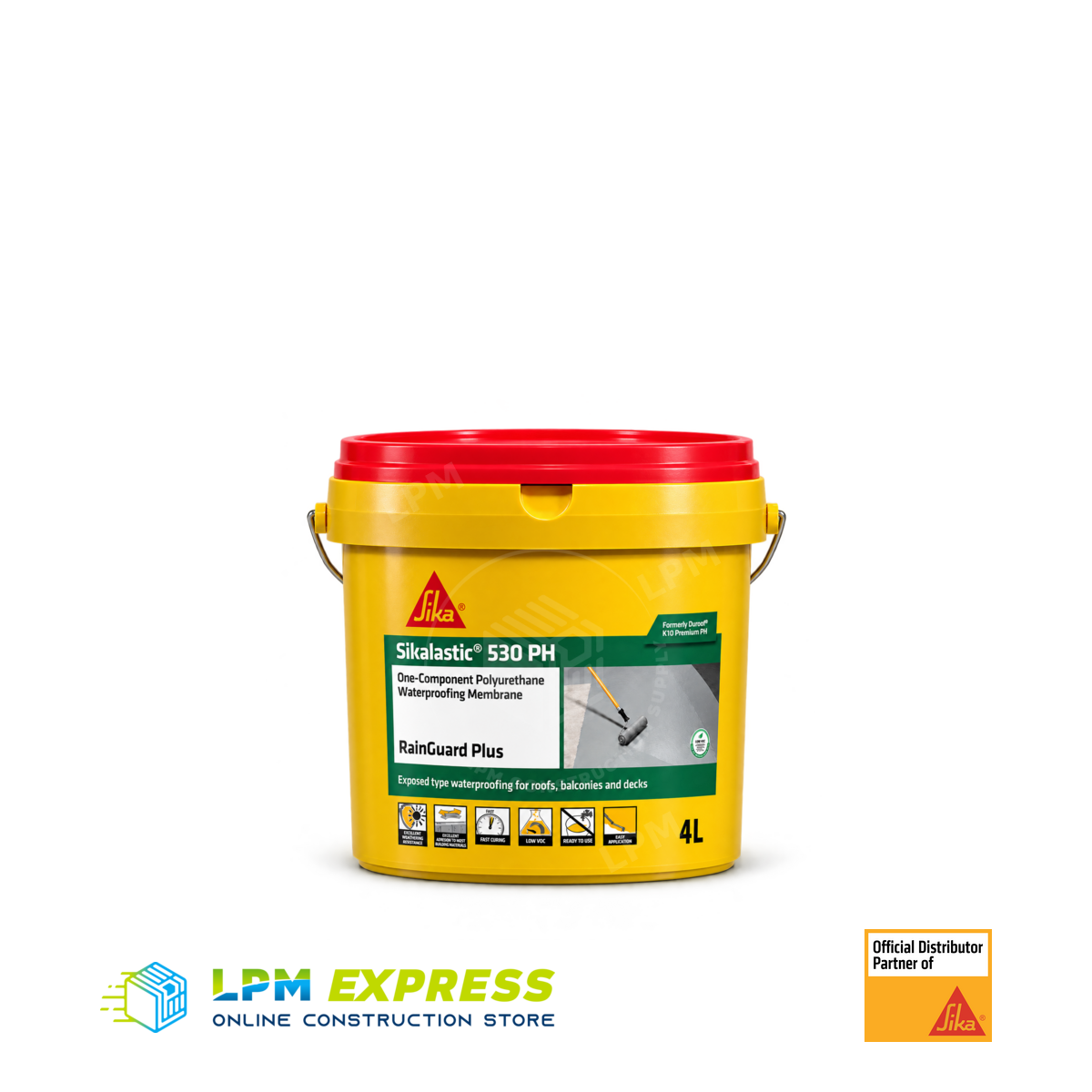 Sikalastic 530 waterproofing membrane in a smaller pail
