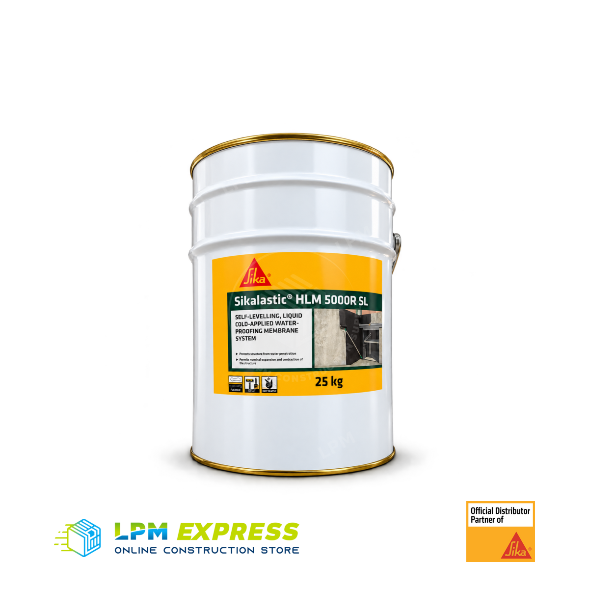 Sikalastic HLM 5000 R Waterproofing Membrane — membrane pail