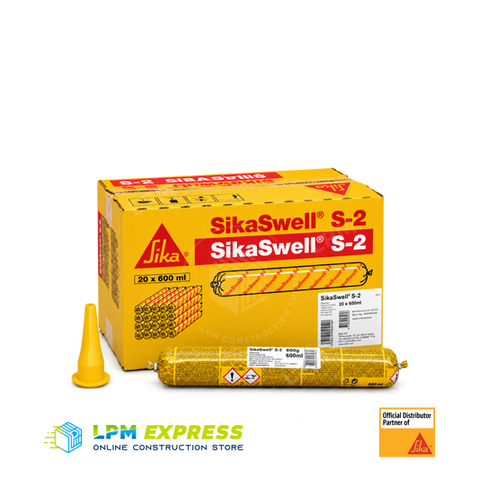 SikaSwell S-2 Swellable Joint Sealant — waterstop sealant carton and pack