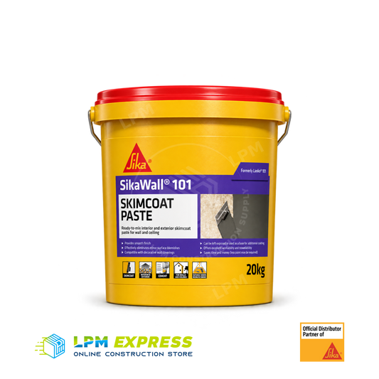 SikaWall 101 Skim Rendering Paste — 20kg skim rendering paste pail